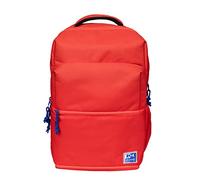 Oxford B-Out, zaino scuola unisex, 30 l, 42 cm, tasca imbottita per laptop, scomparto isotermico, poliestere riciclato RPET, colore rosso, rosso, 42x30x15cm, Casual