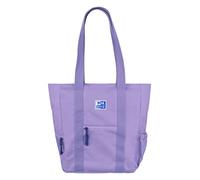 Oxford B-Trendy, borsa tote a tracolla, 34 cm, tasca imbottita per laptop, in poliestere riciclato RPET, colore lavanda, Viola, 34x31x12cm, Casual