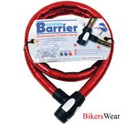 OXFORD Barriera Rossa 1,4 m x 25 mm Blocco Cavo Corazzato Ciclo Scooter - OF147
