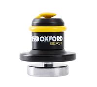 Oxford Beast Lock LK121 | Immobilizzatore per freno a disco anteriore per moto, ad alta sicurezza, nero/giallo, taglia unica