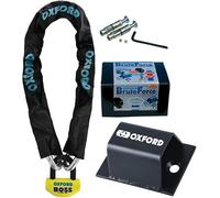 Oxford Bigboss 12mm ChainLock - 1,5mtr + LK397 Brute Force Motorcycle Motorbike Ground Ahor