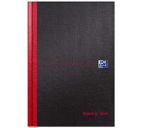 Oxford Black n' Red - Quaderno con copertina rigida, formato A4 confezione da 1 B5 nero/rosso.