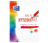 Oxford Blocco da disegno, formato A3, 20 fogli, 120 g/m², colore: Bianco