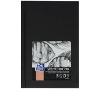 Oxford Blocco da disegno, formato A6, copertina rigida, 192 pagine, 100 g, colore: nero