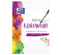 Oxford - Blocco per pittura formato A3, 20 fogli, 1 pezzo, bianco, 120 g/m2