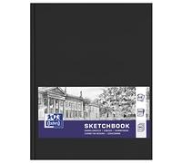 Oxford Blocco per schizzi, 1 pezzo, formato A4, 96 fogli, 100 g, copertina rigida, nero
