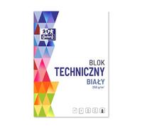 Oxford - Blocco tecnico formato A3, 10 fogli, bianco, 1 pezzo, 250 g/m2
