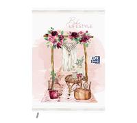 Oxford Boho Chic - Agenda scolastica giornaliera 2019-2020, 1 giorno, 352 pagine, 12 x 18 cm, motivo: elefante