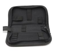 Oxford - Borsa in tessuto per attrezzi di riparazione hardware - 20,5 x 10 x 5 cm, custodia compatta con layout espanso, nero