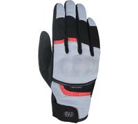 Oxford Brisbane Air Guanti da moto, nero-grigio-rosso, taglia XL per maschi