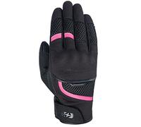 Oxford Rider Equipment Guanti da moto da donna Brisbane nero-rosa M