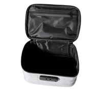 Oxford Cloth Lockable Bag, Waterproof Storage Box, Secure Combination Case, Functional Private Organizer, Handy Build for Bedroom Home Travel Toiletry Office School, grigio, Fare riferimento alla
