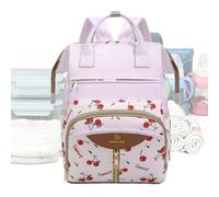 Oxford Cloth & Polyester Diaper Backpack - Waterproof Large Maternity Nappy Tote With Stroller Straps | 38x26x18cm Travel Bag With Changing Pad | For Outdoor Travel Vacation Family Outing Walking Park