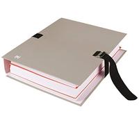 Oxford Colour Life - Confezione da 10 porta documenti espandibili con cinghie, 24 x 32 cm e dorso da 13 cm, con chiusura a fibbia 10/10, colore: Grigio