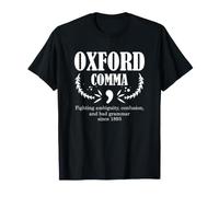 Oxford Comma Grammatica Umorismo Combattere Ambiguità dal 1893 Maglietta