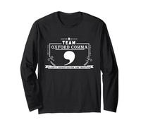 Oxford Comma Team Grammatica Umorismo per scrittori e Insegnanti Maglia a Manica
