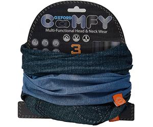 Oxford Comodo, 3 Confezione da Scaldacollo, Nero (Grigio, Nero, Effetto Denim), N/A