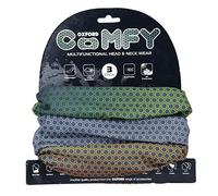 OXFORD Comodo Scaldacollo per Casco da Testa, in Madreperla, Confezione da 3 Pezzi, per Indossare Testa e Collo e Sciarpa per Bici