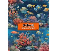 Oxford Composition Notebook 7.5" x 9.75" - Under the Sea Trendy & Durable College Ruled Journal for Teens 107 Sheets: Perfect for School, Notes, and Creative Writing