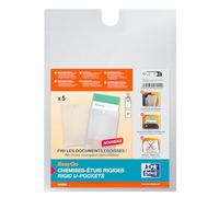 OXFORD Confezione da 5 buste A4 Hawaii incolori