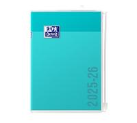Oxford Creation Zip Agenda Scolastica giornaliera 2018 - 2019, 1 giorno per pagina 352 pagine 12 x 18 cm turchese, turquoise