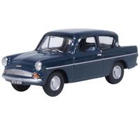 Oxford Diecast 76105011 - Ford Anglia Ambassador Blu - T48 Affrancatura