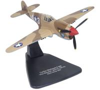 Oxford Diecast Curtiss Warhawk P-40E Aerei da combattimento Miss Memphis 85th Fighter Squadron 79th Fighter Group Nord Africa 1943 United States Army Air Forces Oxford Aviation 1/72 Diecast Airplane