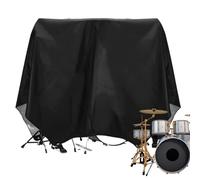 Oxford Drums Dust Cover, Large Protective Drum Set Cover, Adorable Musical Instrument Covers for Keyboard, Piano, Guitar, Violin Storage and Protection, 108.27x78.74 inches