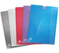 Oxford EasyGo - Buste trasparenti per documenti, 5 colori, 5 pezzi