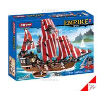 Oxford EMPIRE The Age of Exploration Pirate Ship Brick Block 998 pezzi EM3732...