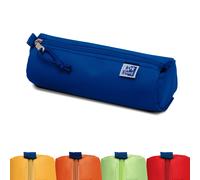 Oxford Federmäppchen für Mädchen und Jungen, Ø 7 cm rund, groß, langlebig, blau
