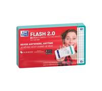 Oxford Flash 2.0-80 - Schede flash Bristol 7,5 x 12,5 cm, con cornice verde menta