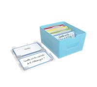 OXFORD Flashbox - Scatola per flash card, 17,3 x 14,5 cm, colore: Blu pastello