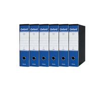 OXFORD G85 Registratore con Custodia A4 Dorso da 8 cm Blu 6 pezzi