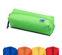 Oxford Federmäppchen aus Polyester, langlebig, rechteckig, groß, Verde chiaro, 22x8x7cm, Astuccio