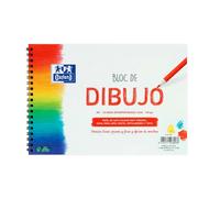 OXFORD Blocco da disegno A5 + copertina morbida/copertina rigida 20 fogli 130 g liscia con spirale.