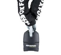 Oxford Hardcore XC13 - Lucchetto a catena da 13 mm con maglie quadrate per moto, moto, scooter, sicurezza venduta sicura e resistente