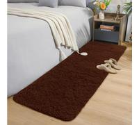 Oxford Homeware Tappeti Soggiorno - Morbidi tappeti marroni per camera da letto, tappeto da corridoio 60 x 220 cm antiscivolo - Tappeto moderno super morbido Tappeti lavabili