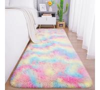 Oxford Homeware Tappeti Soggiorno - Tappeti Arcobaleno per Camera da Letto, Salotto Grande Tappeto per Corridoio 80x300 cm Antiscivolo - Tappeto Moderno Morbido Tappeti Lavabili