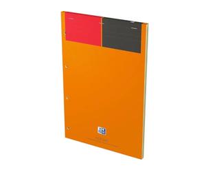 Oxford International Blocco note 160 pagine A4 + fori a righe Ligné Jaune