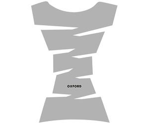 Oxford Jagged Cuscinetto serbatoio, Argento, Taglia unica