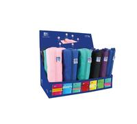 Oxford Kangoo Teens Espositore di 12 custodie rettangolari medi e 12 piccoli round - elastico in gomma da attaccare al taccuino NEW