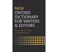 Oxford Language New Oxford Dictionary for Writers and Editor (Copertina rigida)