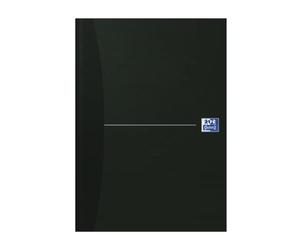 Oxford Libro rilegato A4 a righe, 192 pagine, nero intelligente, nero