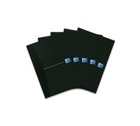 Oxford Libro rilegato, formato A5, 96 fogli con angoli separabili, colore nero, libro d'affari, diario Kladde Journal