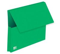 Oxford - Lotto di 25 buste con patta + 24 x 32 cm, copertina in carta verde