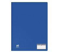 OXFORD Memphis - Proteggi documenti A4, 100 viste, 50 tasche, copertina in polipro, colore: Blu