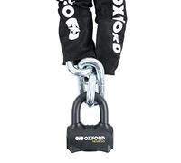 Oxford Nemesis LK473 - Lucchetto a catena con anello rotondo da 16 mm, per moto, 1,5 m, colore: nero