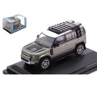 Oxford NEW LAND ROVER DEFENDER 110 METALLIC GREEN W/WHITE ROOF 1:76