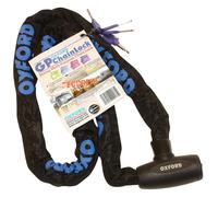 Oxford OF179 Gp Chain Lock - Black/Blue, 1.2 m by Oxford
